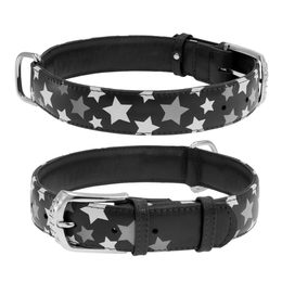 WAUDOG Obojek kožený Stars