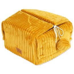 Magic Cat Kukaň Stripe hořčicová 40x36cm