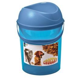 Argi Box na krmivo s miskou modrý
