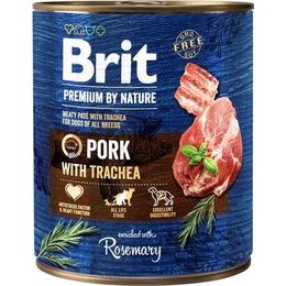 Brit Premium by Nature Dog konzerva Pork with Trachea 800 g