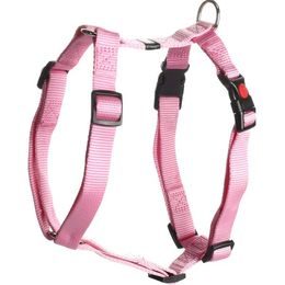 Flamingo Postroj nylon Ziggi růžový M 2x45-65cm