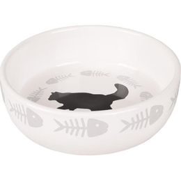 Flamingo Miska cat keramika sigle white 375ml