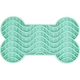 Flamingo Lízací podložka Yummee 15x8,5 zelená