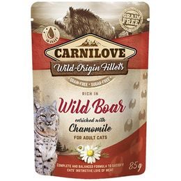 Carnilove Cat kapsička Rich in Wild Boar Enriched with Chamomile 85 g