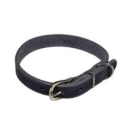 BAFPET Obojek z mastné kůže ZUBR šedá