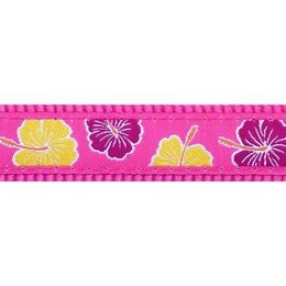 Red Dingo Vodítko přepínací 20 mm x 2 m Hibiscus Hot Pink