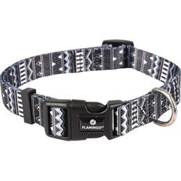 Flamingo Obojek nylon Sadie černobílý M 2x40-55cm