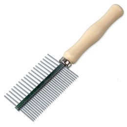 Dog fantasy Hřeben oboustranný dřevo 17cm