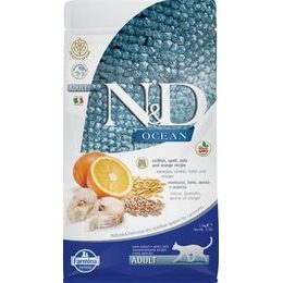 N&D OCEAN Cat LG Cod, Spelt, Oats & Orange Adult 1,5 kg