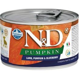 N&D PUMPKIN Dog konzerva Lamb, Pumpkin & Blueberry Puppy Mini 140 g