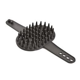 Argi Gumový kartáč na dlouhou srst černý 27 x 13,5 x 2,5 cm