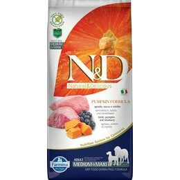 N&D PUMPKIN Dog GF Lamb & Blueberry Adult Medium & Maxi 12 kg