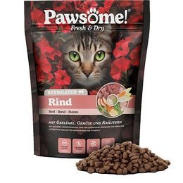 Pawsome! Fresh & Dry Sterilised Rind s hovězím masem 750 g
