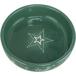 TRIXIE Xmas Bowl vánoční keramická miska 0.4 l/ø 15 cm tmavá zelená