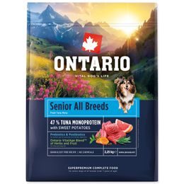 Ontario Krmivo Senior All Breeds Monoprotein Tuna & Sweet Potatoes 2,25kg