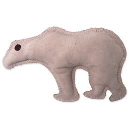 Dog fantasy Hračka Dura-fused medvěd pískací, kůže a juta 28cm
