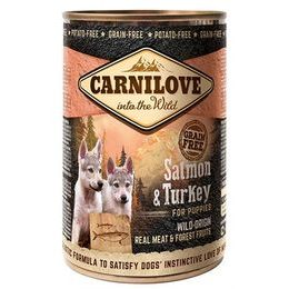 Carnilove WM konzerva Salmon & Turkey for Puppies Grain Free 400 g