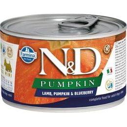 N&D PUMPKIN Dog konzerva Lamb, Pumpkin & Blueberry Mini 140 g