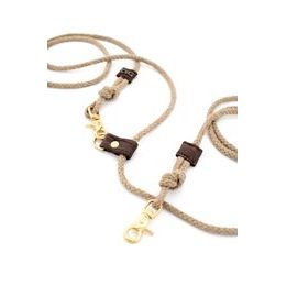 FUNKY DOG Hnědé kulaté vodítko 2,5 m