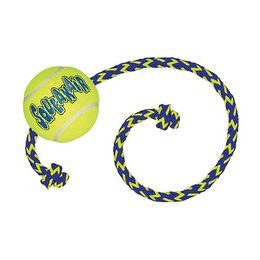 KONG Hračka tenis SqueakAir Ball w/Rope M