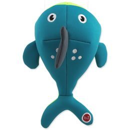 Dog fantasy Hračka Water Float velryba pískací a plovoucí tyrkysová 28cm