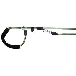 Trixie FUSION kulaté vodítko retrívr s gumovou rukojetí M-XL 1,90m/13mm černo-zelený