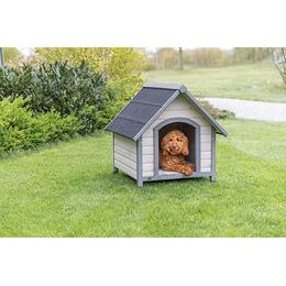 Trixie NATURA bouda pro psa se sedlovou střechou M: 77x82x88 cm šedá