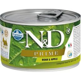 N&D PRIME Dog konzerva Wild Boar & Apple Mini 140 g