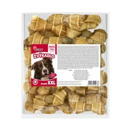 Akinu Uzlík z buvolí kůže pamlsek pro psy přírodní 6 cm 30 ks