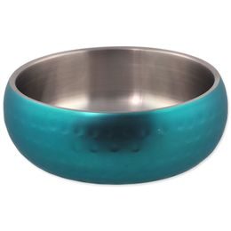 Dog fantasy Miska s dvojitou stěnou tyrkysová 12cm 376ml