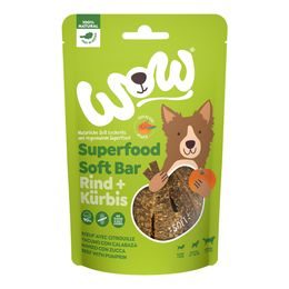 WOW Pamlsky Superfood měkké proužky Hovězí s dýní 150g