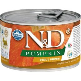 N&D PUMPKIN Dog konzerva Quail & Pumpkin Mini 140 g