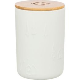 Trixie Vánoční zásobník na pamlsky ø 13 × 19 cm keramika/dřevo bílá