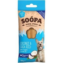 Soopa Pets Dentální tyčinky Soopa s kokosem a chia semínky 100 g