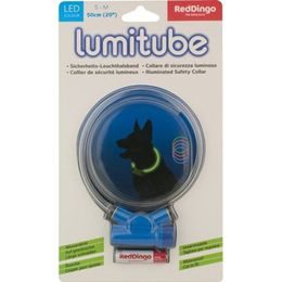 Red Dingo Obojek Lumitube S-M 15-50 cm modrý BEZ BATERIE