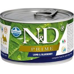 N&D PRIME Dog konzerva Lamb & Blueberry Mini 140 g