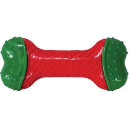KONG Hračka guma vánoční Core kost S/M