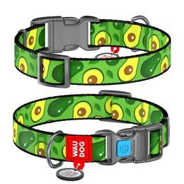 WAUDOG Obojek nylonový Avokádo QR