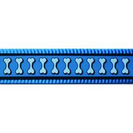 Red Dingo Vodítko přepínací 25 mm x 2 m Bones Rfx Tyrkysová