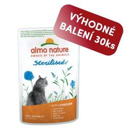 Almo Nature Holistic Sterilised s kuřetem 70g výhodné balení 30ks