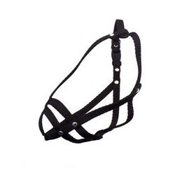 Bafpet Popruhový náhubek pletený Černá