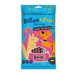 Akinu BITES & FUN Jehněčí sendvič pamlsek pro psy 85 g