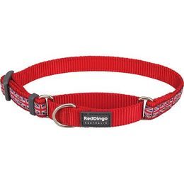 Red Dingo Obojek polostahovací 20 mm x 33-50 cm Union Jack Flag