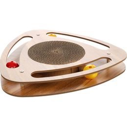 Flamingo Hračka kočka dřevěné hřiště - trojúhelník 35x34,5x4,5cm