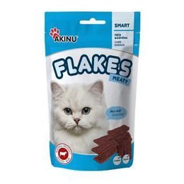 Akinu FLAKES Masové plátky pamlsek pro kočky 50 g