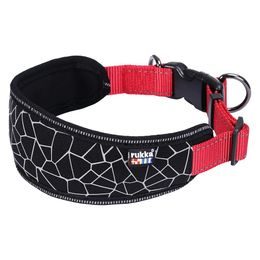 Rukka Cube Soft obojek extra měkký červený/černý L (45-70cm/3cm)