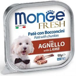 Monge FRESH paštika a kousky s jehněčím 100 g pro psy