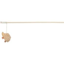Trixie Vánoční hrací prut s ježkem a catnipem 48 cm plyš/dřevo béžová/zlatá