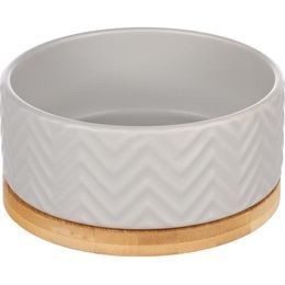 Flamingo Miska keramická Bianco šedá 990ml