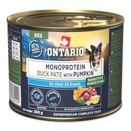 Ontario Konzerva Adult monoprotein kachní pate s dýní 200g